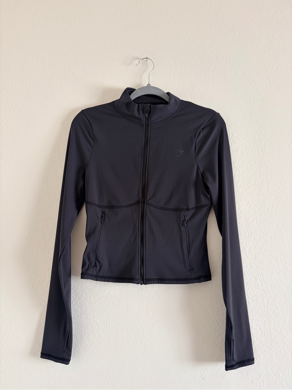 Gymshark Black Zip Up Workout BBL Jacket
